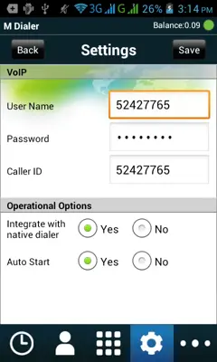 M Dialer android App screenshot 2